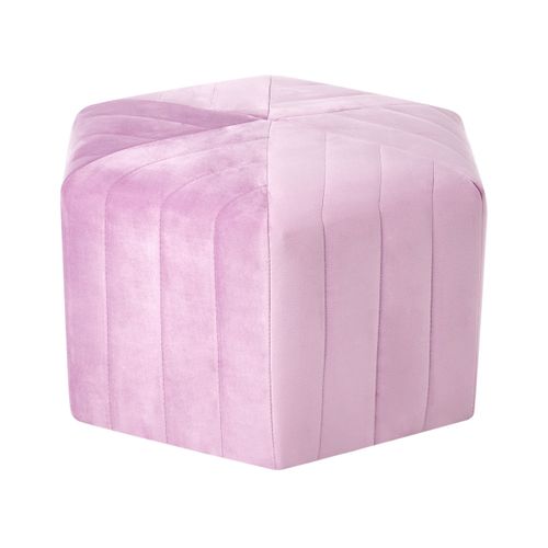 Pouf Murietta Velours Violet Clair