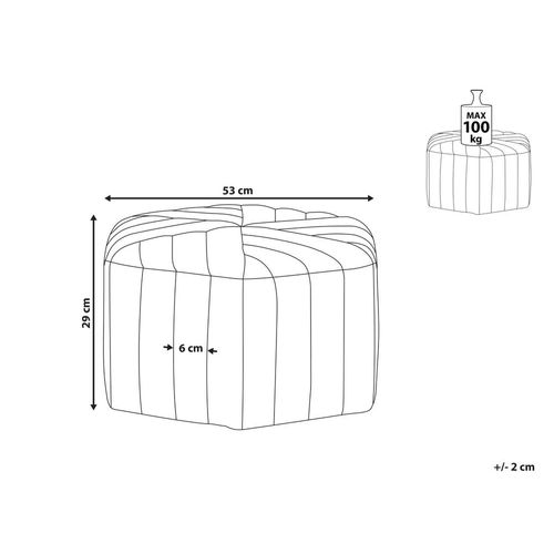 Pouf Murietta Velours Violet Clair