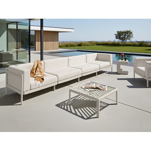 Canapé De Jardin 4 Places Ferretti Beige Clair