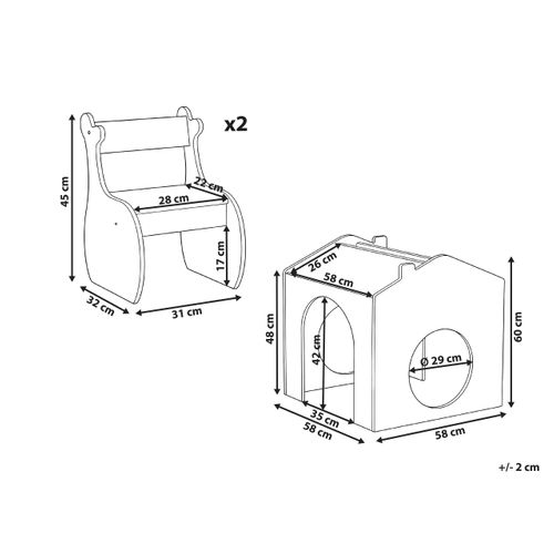 Table Et Chaises Pour Enfants Wooli Multicolore
