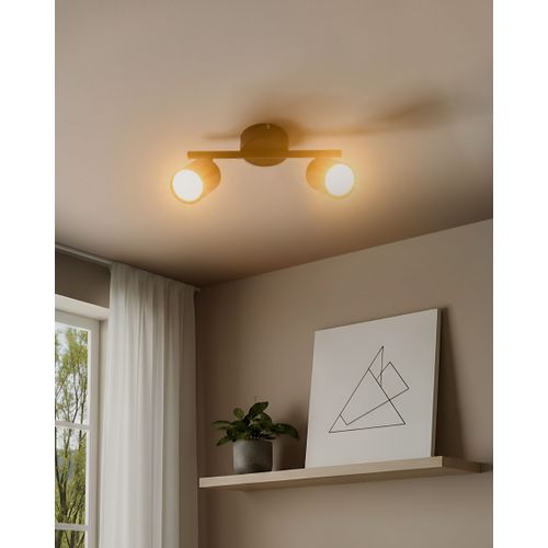 Spot à 2 Lumières Nyando Métal Noir