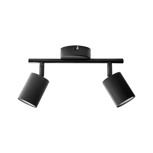 Spot à 2 Lumières Nyando Métal Noir