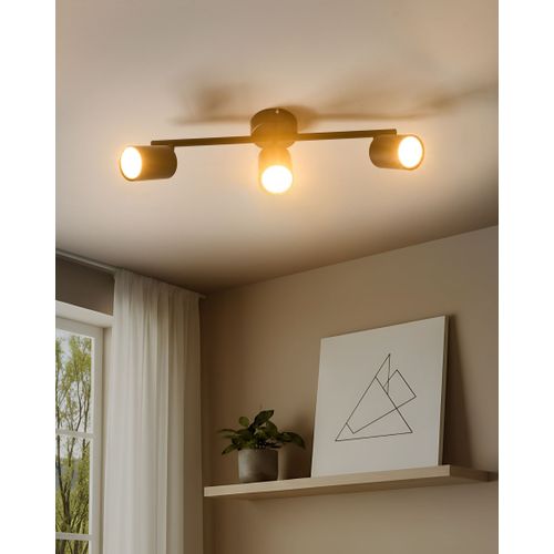 Spot à 3 Lumières Nyando Métal Noir