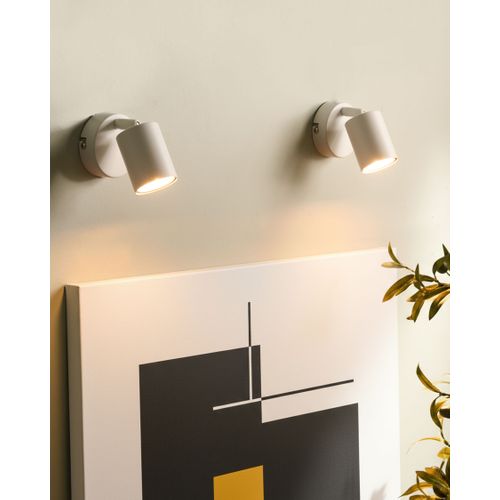 Lot De 2 Lampes Murales Nyando Métal Blanc