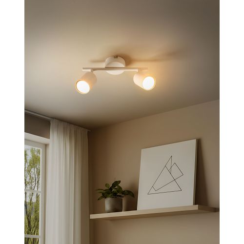 Spot à 2 Lumières Nyando Métal Blanc