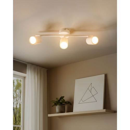 Spot à 3 Lumières Nyando Métal Blanc