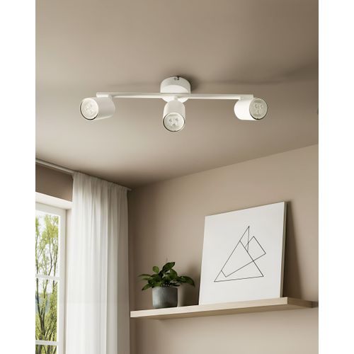 Spot à 3 Lumières Nyando Métal Blanc