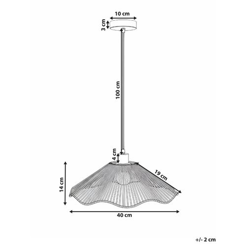 Lampe Suspension Migori Papier Noir