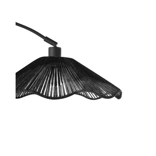 Lampadaire Migori Papier Noir