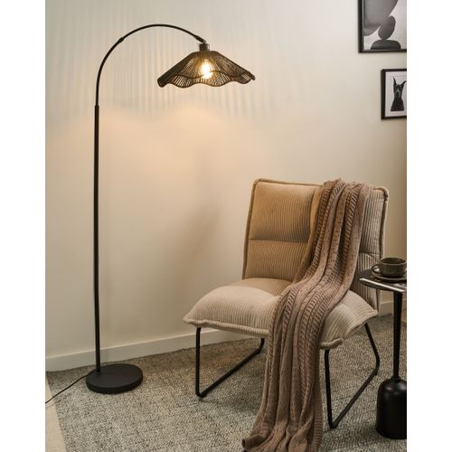 Lampadaire Migori Papier Noir