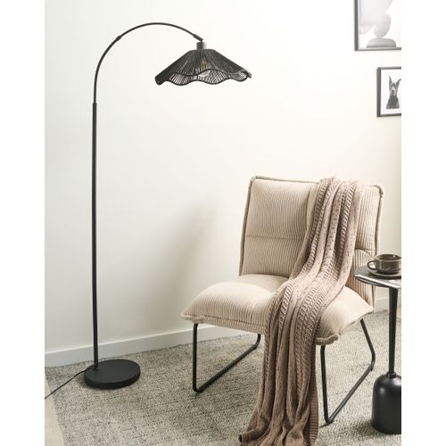 Lampadaire Migori Papier Noir