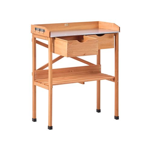 Table De Rempotage Ravanusa Bois De Sapin 77 Cm 37 Cm Marron Clair