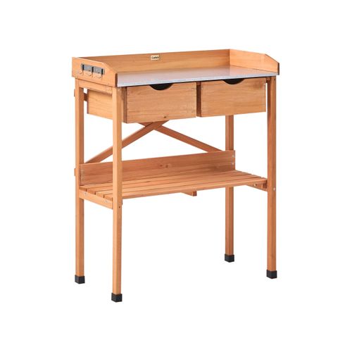 Table De Rempotage Ravanusa Bois De Sapin 77 Cm 37 Cm Marron Clair