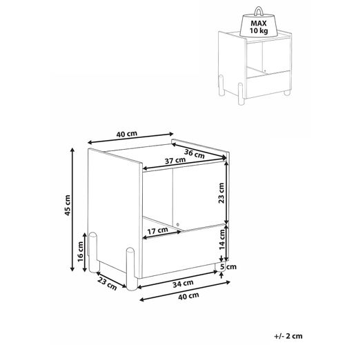 Table De Chevet Quilpie Vert Clair