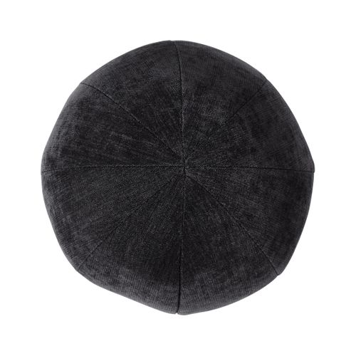 Fauteuil Leiren Tissu Chenille Noir