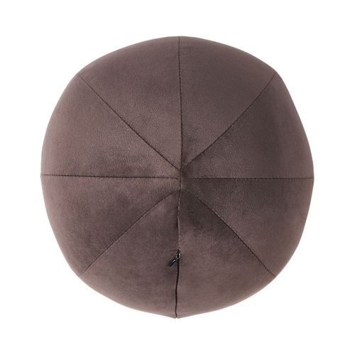 Fauteuil Leiren Velours Marron Foncé