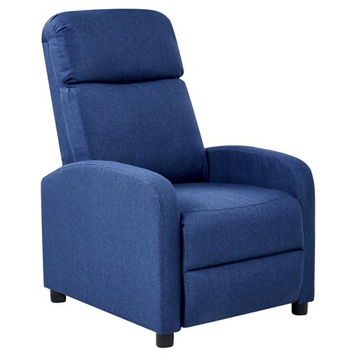 Fauteuil Inclinable Eminence Lin Synthétique Bleu Marine