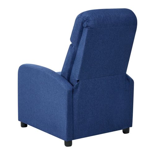 Fauteuil Inclinable Eminence Lin Synthétique Bleu Marine
