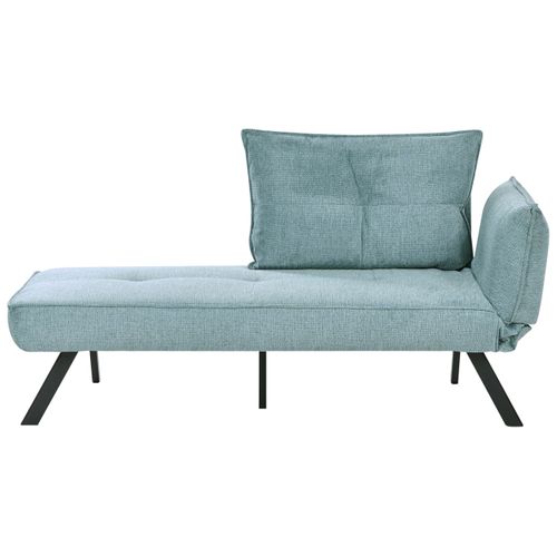 Chaise Longue Côté Droit Rocamadour Tissu Bleu Clair