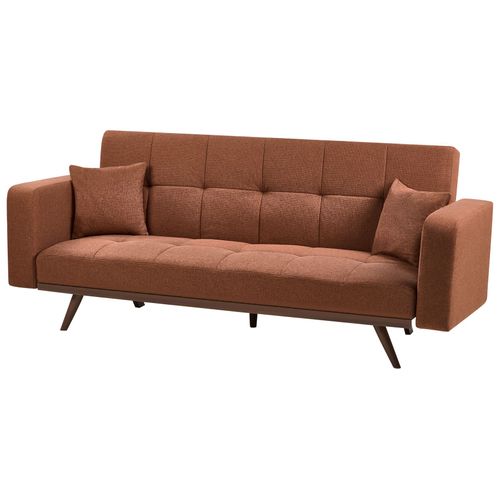 Canapé-lit 3 Places Hjulby Marron Doré