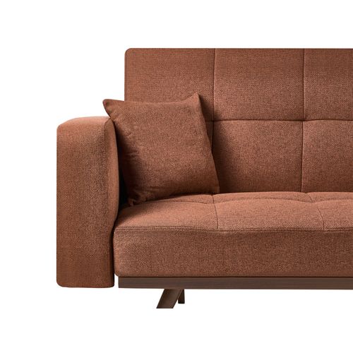 Canapé-lit 3 Places Hjulby Marron Doré