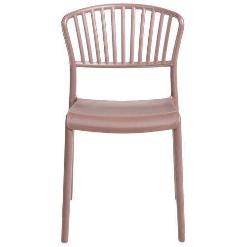 Lot De 4 Chaises De Jardin Gela Marron