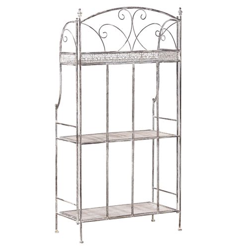 Meuble De Rangement Villadose Métal 60 Cm 30 Cm Gris