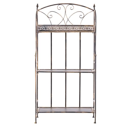 Meuble De Rangement Villadose Métal 60 Cm 30 Cm Noir