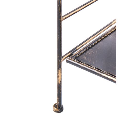 Meuble De Rangement Villadose Métal 60 Cm 30 Cm Noir