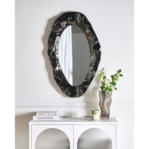 Miroir Lognes 56 Cm 95 Cm Noir