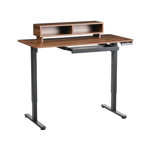 Bureau Réglable En Hauteur Électriquement Lucama Marron/noir 120 Cm 60 Cm Avec Port USB