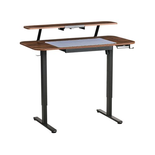 Bureau Réglable En Hauteur Électriquement Wilbanks Marron/noir 120 Cm 60 Cm Avec Port USB