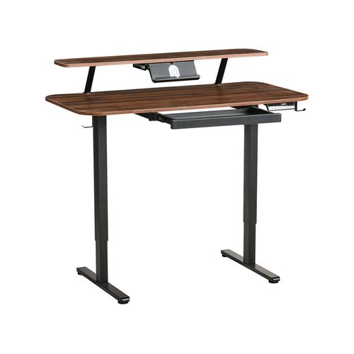 Bureau Réglable En Hauteur Électriquement Wilbanks Marron/noir 120 Cm 60 Cm Avec Port USB