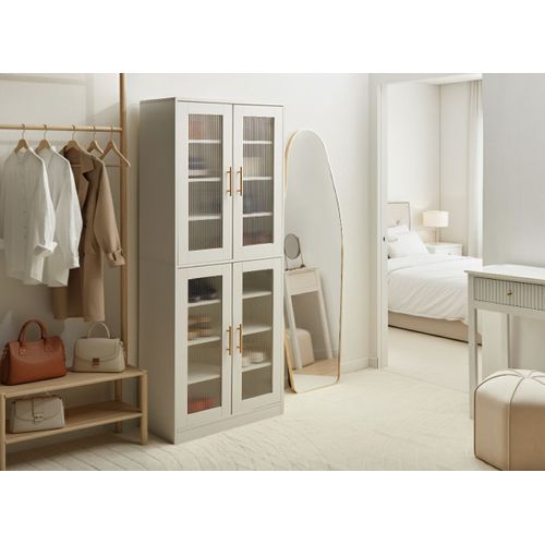 Meuble à Chaussures Griffith Avec Des Lumières LEDs Blanc