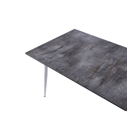 Table De Salle à Manger De Jardin Tolentino 180 Cm 90 Cm Effet Pierre Gris