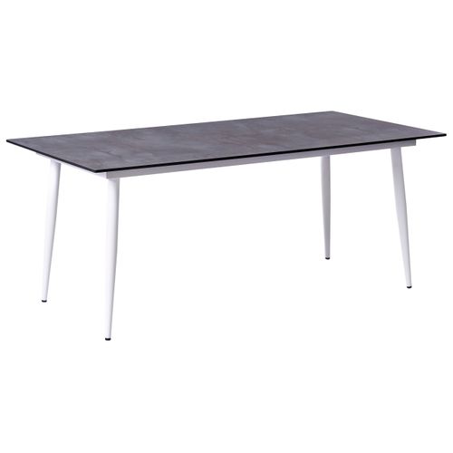 Table De Salle à Manger De Jardin Tolentino 180 Cm 90 Cm Effet Pierre Gris