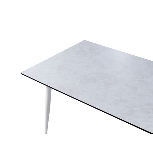 Table De Salle à Manger De Jardin Tolentino 180 Cm 90 Cm Effet Pierre Gris Clair