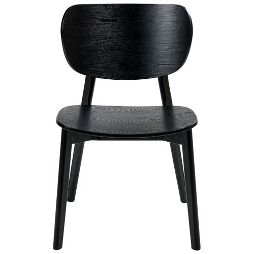 Lot De 2 Chaises De Salle à Manger Overly Bois Noir