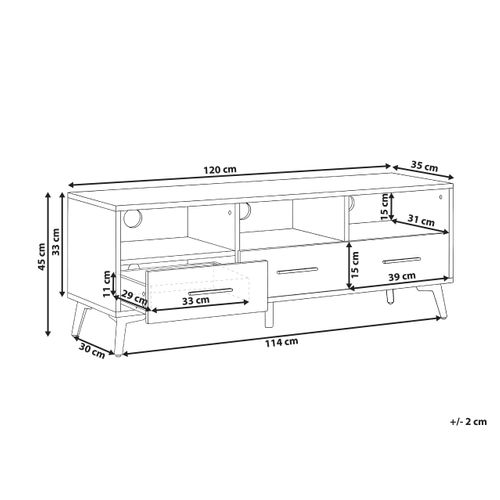 Meuble TV Kitimat Marron Clair