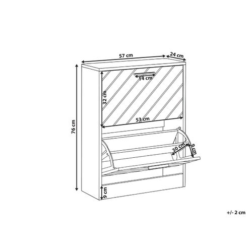 Meuble à Chaussures Penticton Marron Clair