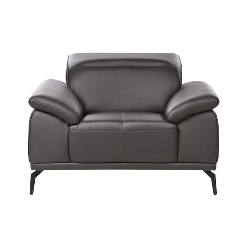 Fauteuil Vejen Cuir Pu Noir