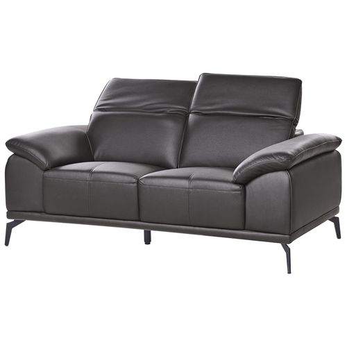 Canapé 2 Places Vejen Cuir Pu Noir