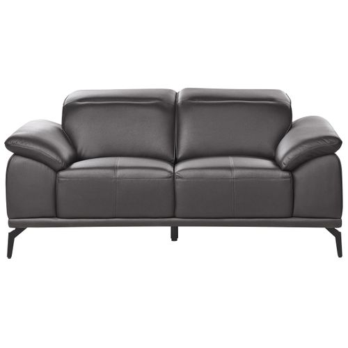 Canapé 2 Places Vejen Cuir Pu Noir