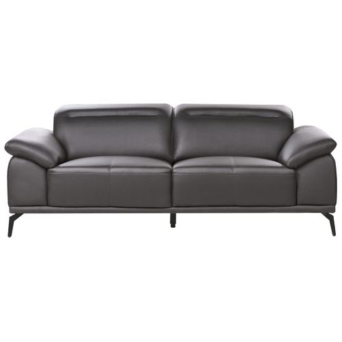 Canapé 3 Places Vejen Cuir Pu Noir