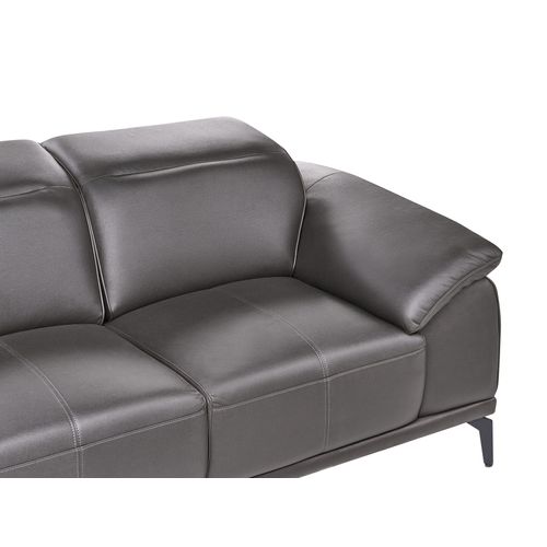 Canapé 3 Places Vejen Cuir Pu Noir