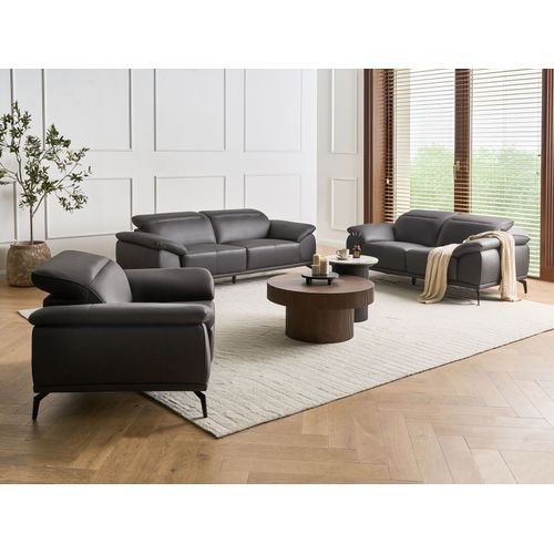 Ensemble De Salon 6 Places Vejen Cuir Pu Noir