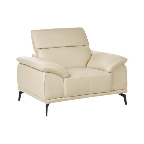 Fauteuil Vejen Cuir Pu Beige