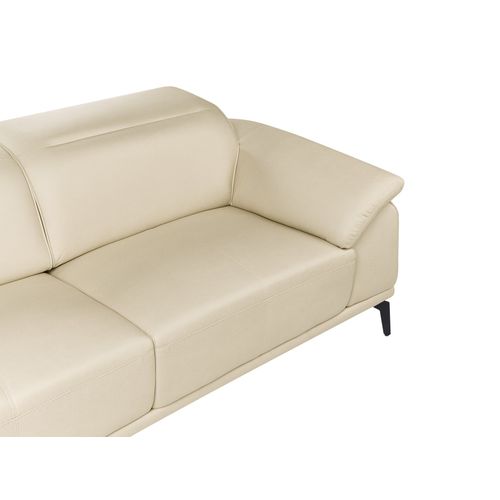 Canapé 3 Places Vejen Cuir Pu Beige