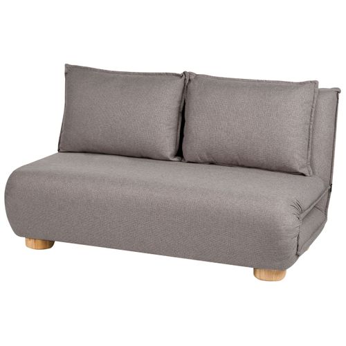 Canapé-lit 2 Places Abisko Lin Synthétique Gris Foncé