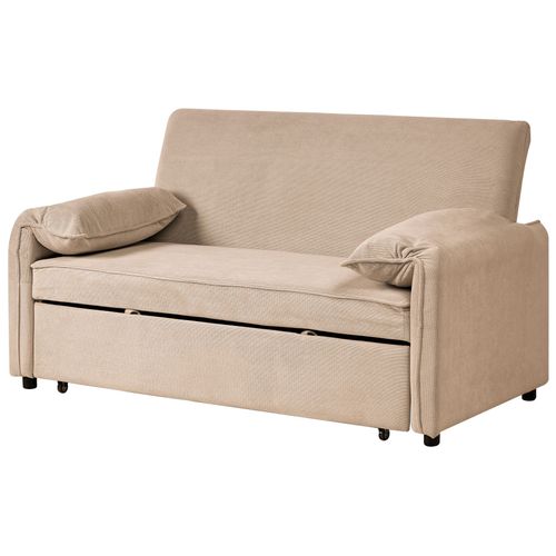 Canapé-lit Horma Tissu Marron Clair